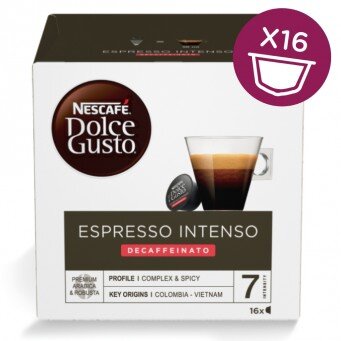 DOLCE GUSTO ESPRESSO INTENSO DECAFFEINATO 16 CAPS